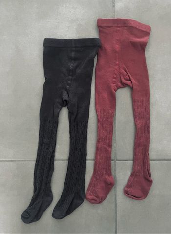 NEUF - Lot de 2 collants bébé fille Zeeman 74/80