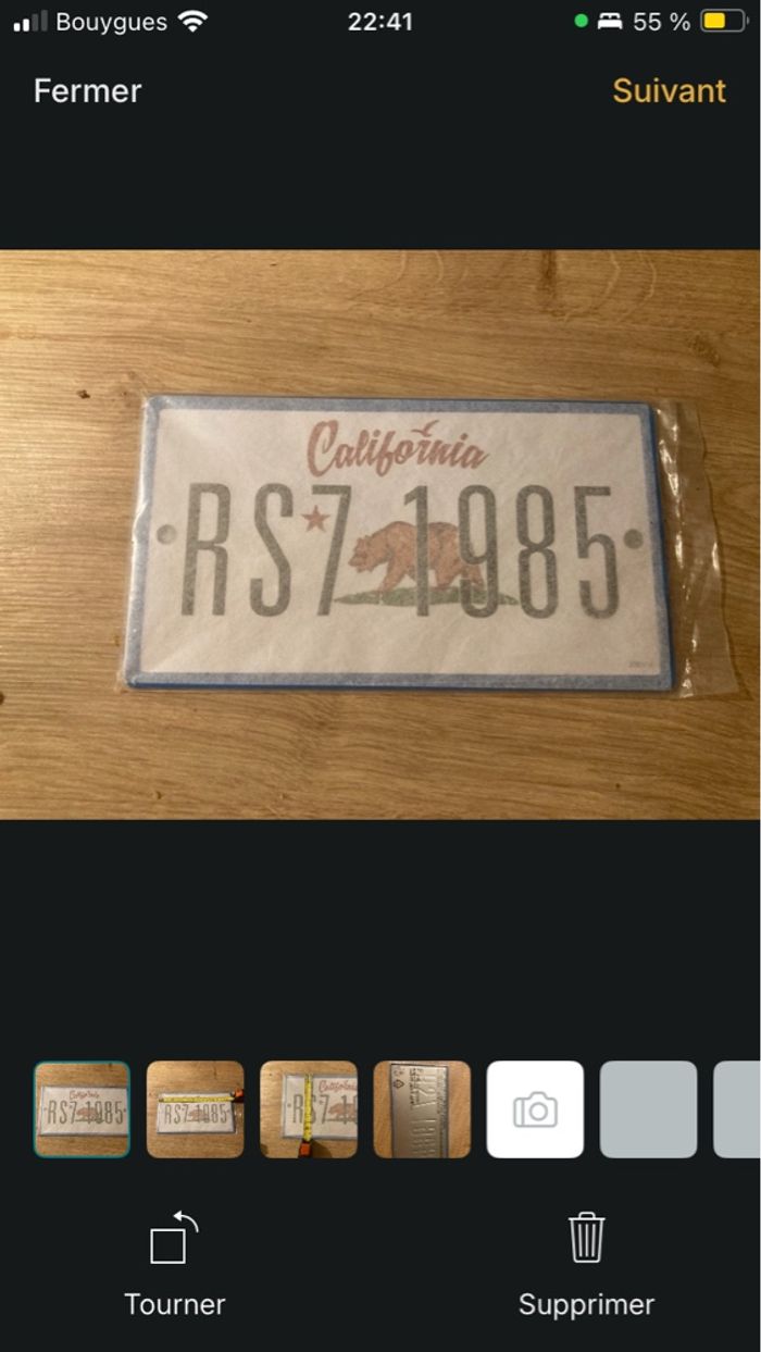 Plaque décorative RS7 1985