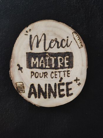 Rondin bois merci maître