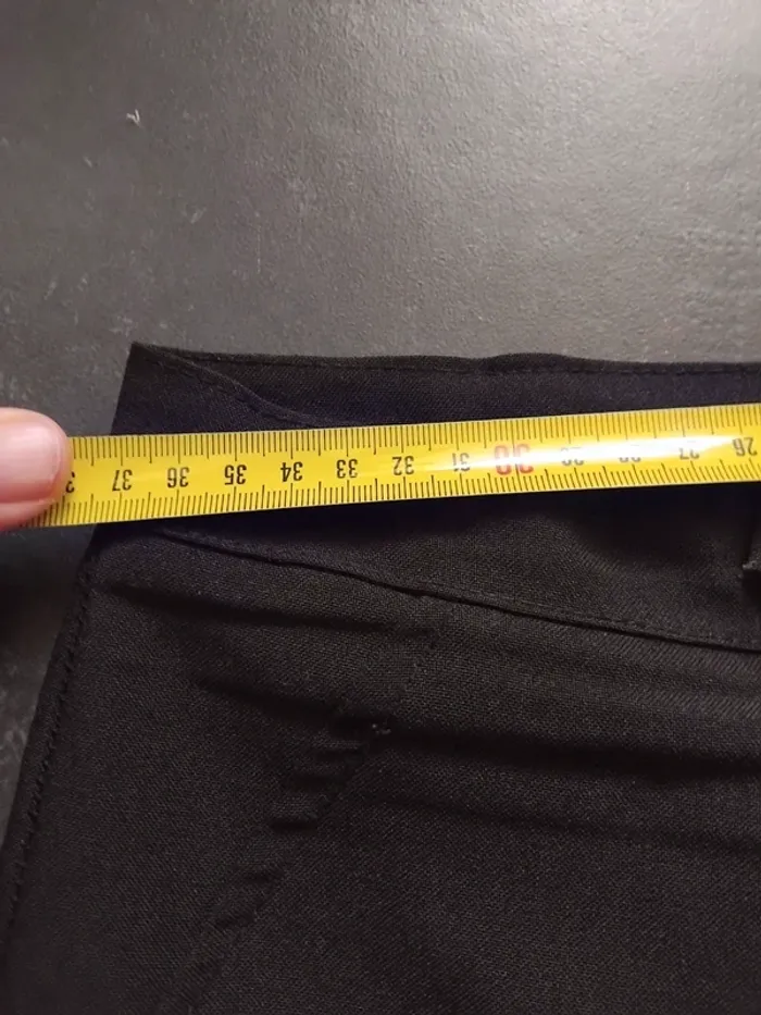 Pantacourt jambe large taille haute - photo numéro 5