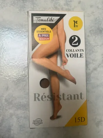 collants voile résistant beige T1 taille 1