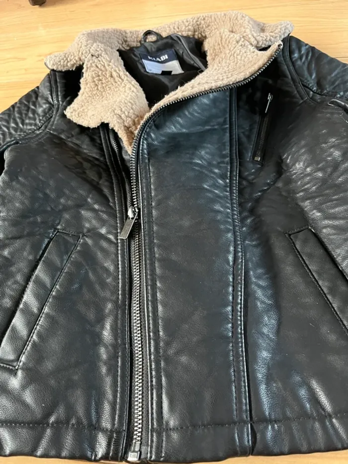 Blouson simili cuir 10 ans - photo numéro 3