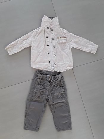 Ensemble chemise + pantalon 12 mois