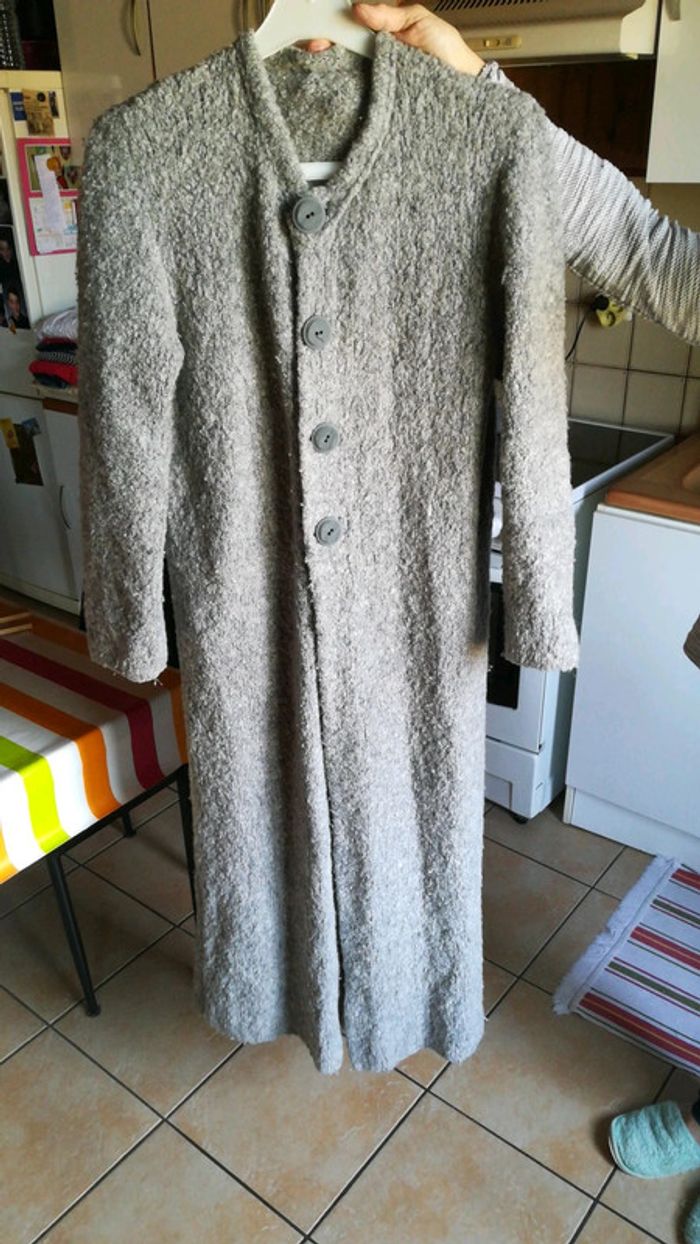 Gilet long avec 4 boutons