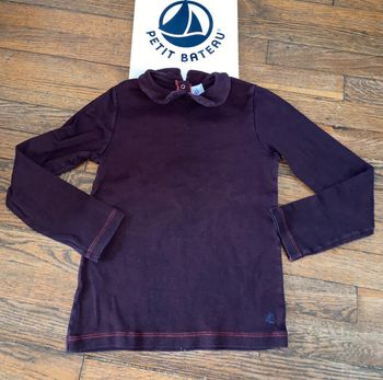 T-shirt à col petit bateau  8 ans