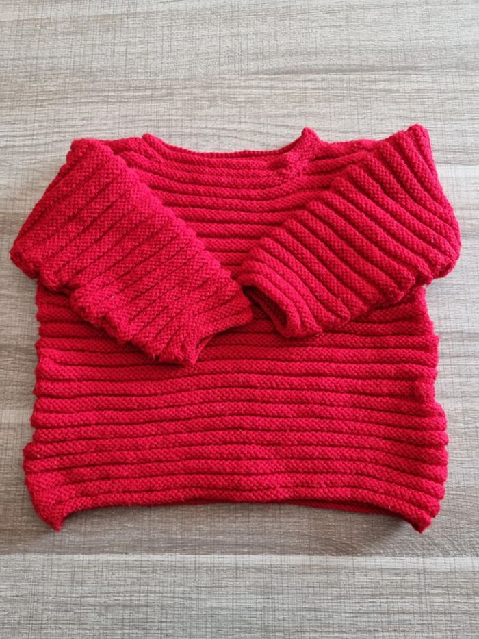 Pull fait main en coton