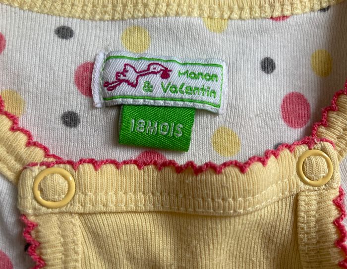 grenouillère imprimé fraise Jolie à croquer taille 18 mois - photo numéro 5
