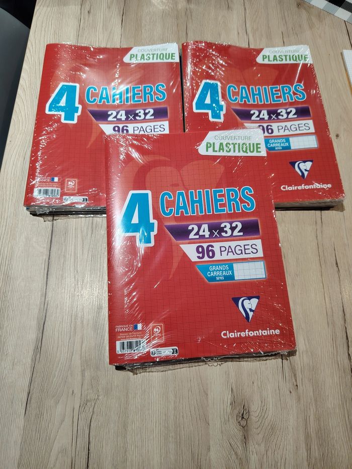 12 cahiers oxford couverture plastique