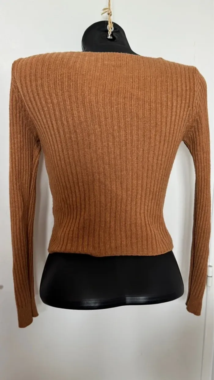 Pull femme moutarde M - photo numéro 3