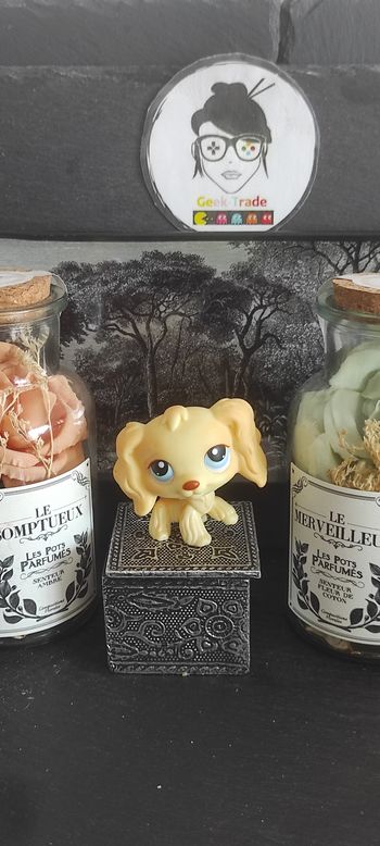 My Littlest Petshop Pet Shop LPS Authentic  Authentique Dog Spaniel 91 Epagneul