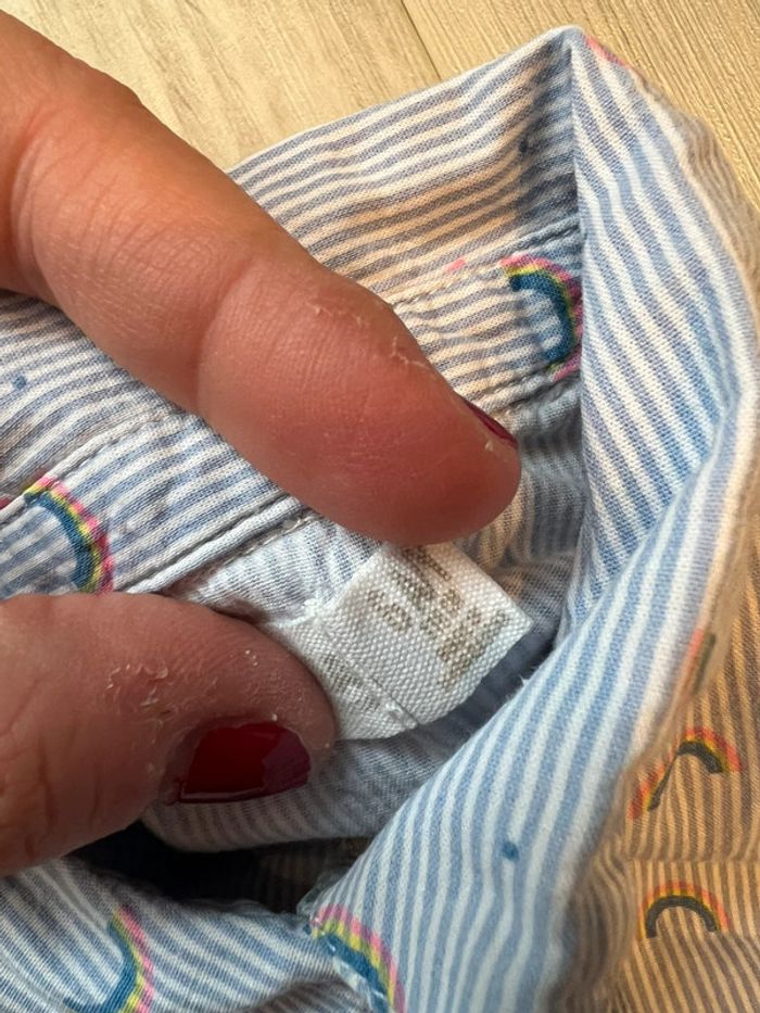 Chemise fille arc en ciel - photo numéro 2