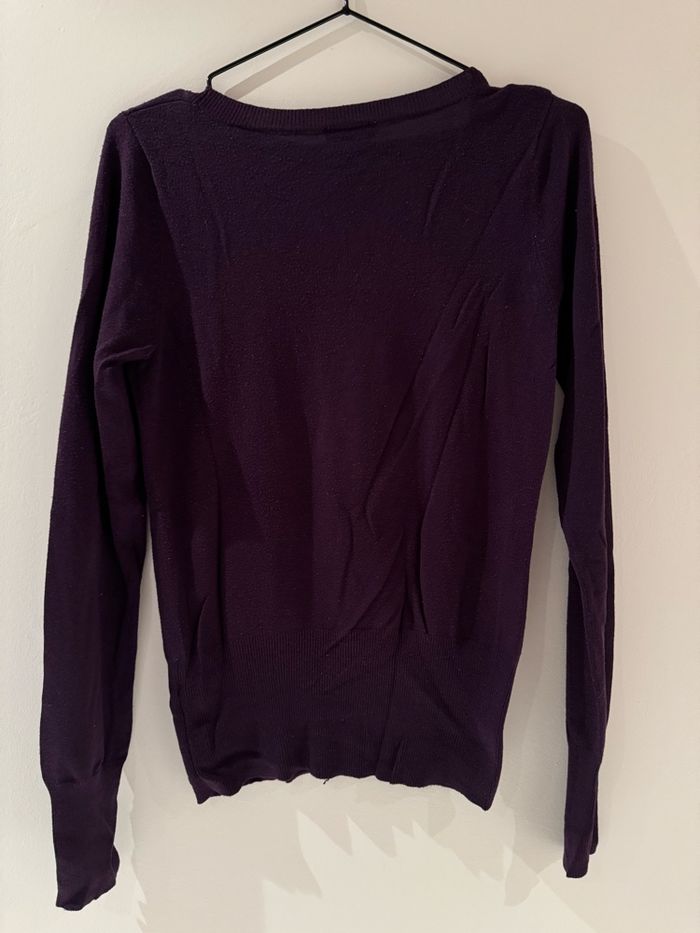 Pull col rond violet - Pimkie - photo numéro 3