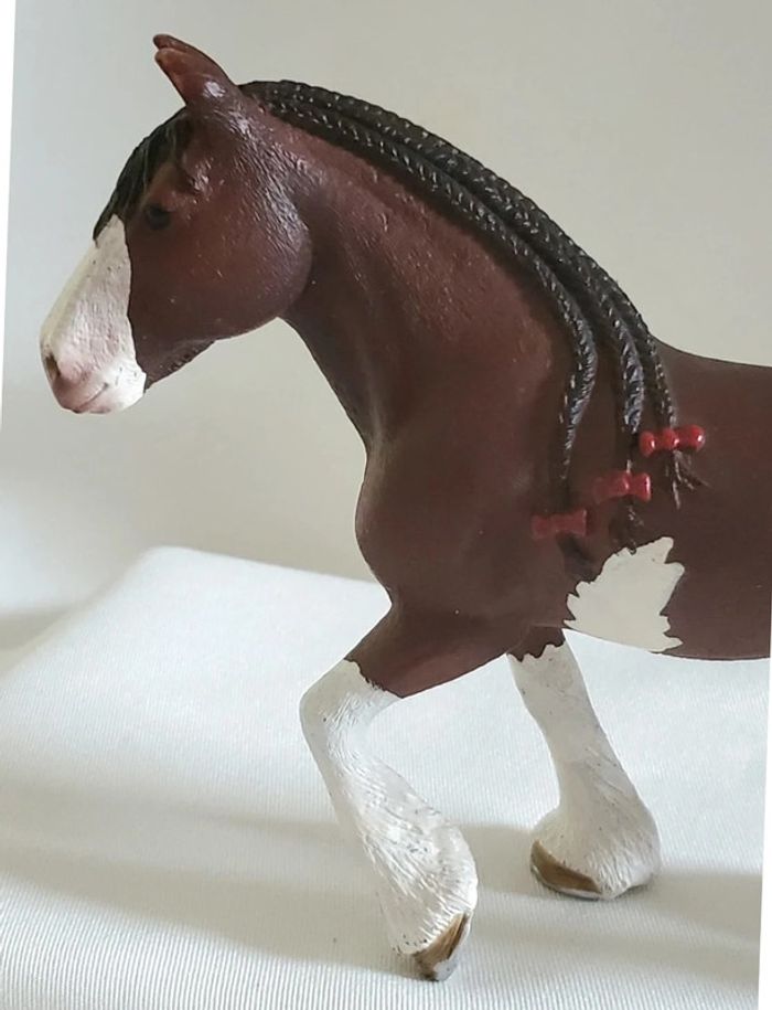 Figurine Schleich - Jument Clydesdale 13809 - photo numéro 9