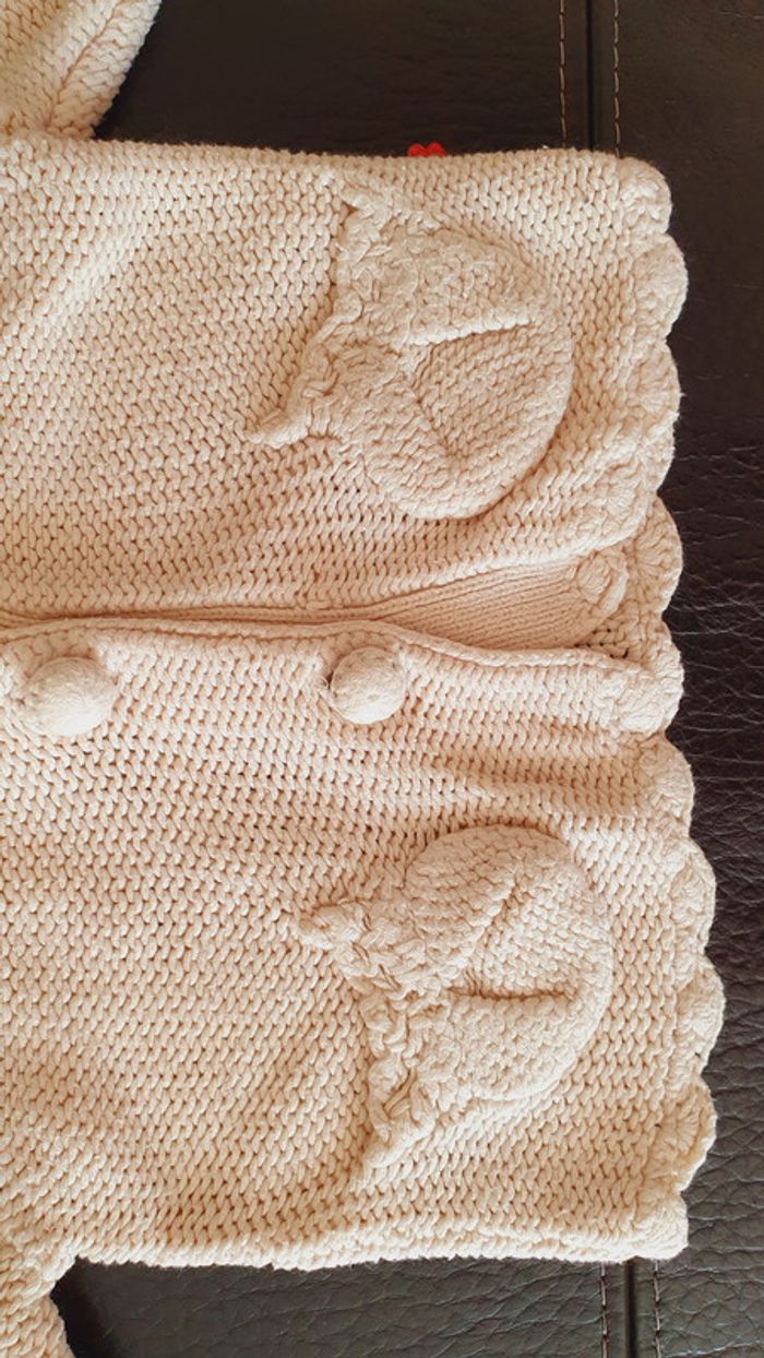 Gilet en maille , taille 6 mois - photo numéro 3