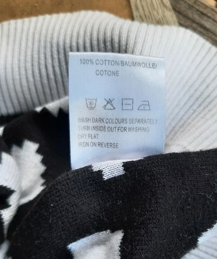 Pull léopard noir et blanc London, taille S/36 - photo numéro 5