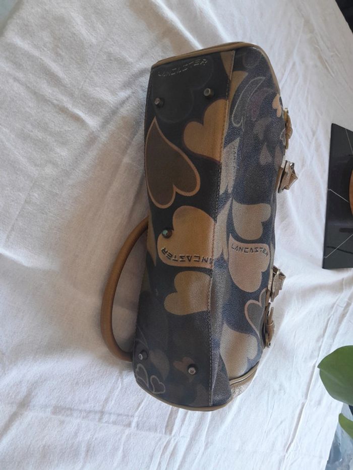 Très beau sac en cuir a motifs vintage Lancaster - photo numéro 6