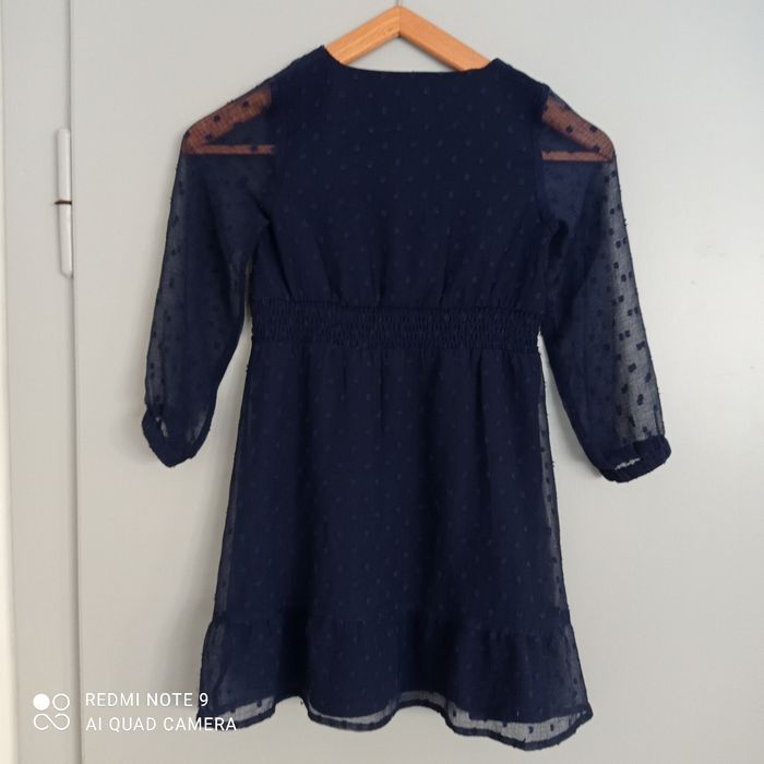 Robe marine plumetis 7/8ans - photo numéro 4