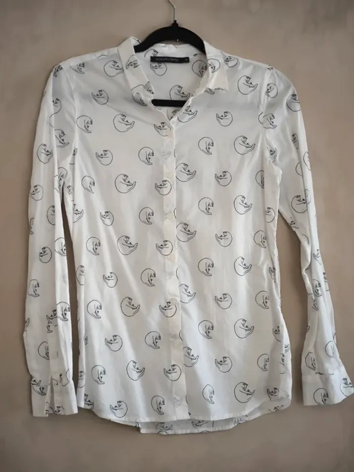 Chemise Monoprix motif chat 36 - photo numéro 2