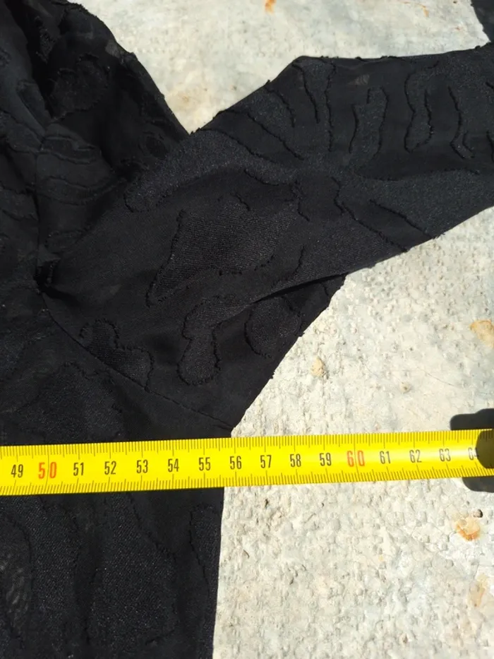 Chemise à bouton transparente noir - photo numéro 4