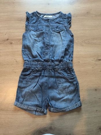 Combi short en jean