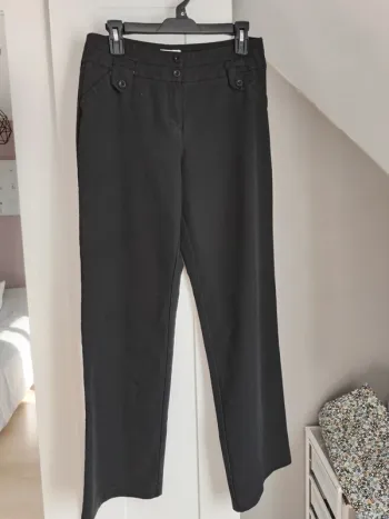 Pantalon jambes larges noir