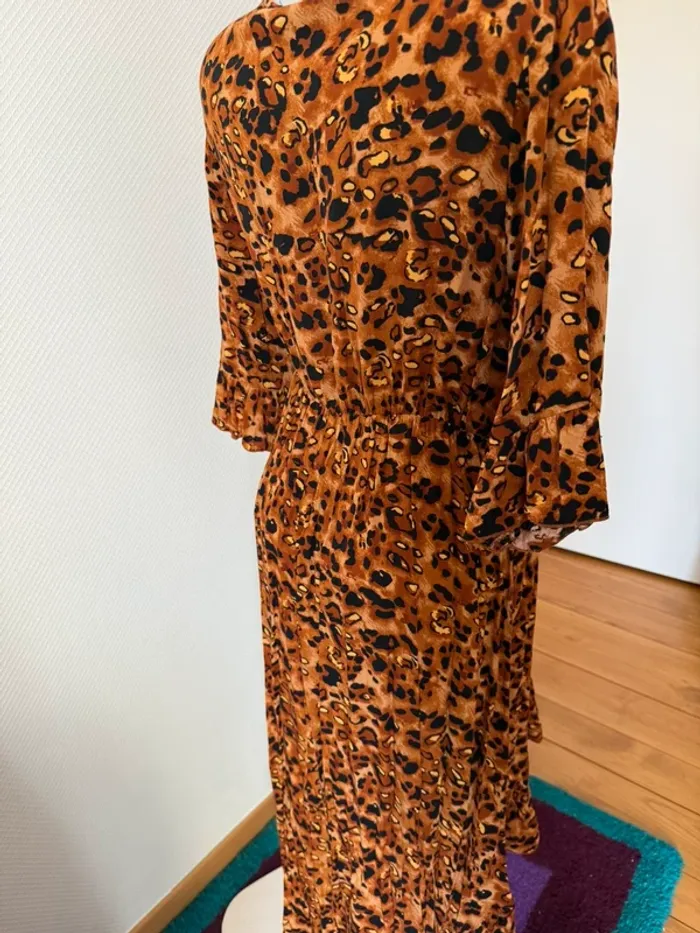 Robe longue léopard en très bon état taille 38 garden - photo numéro 6
