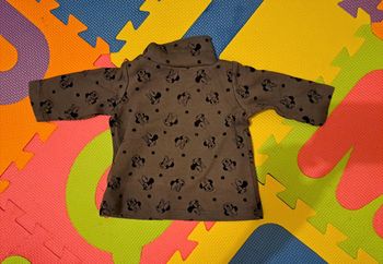 T-shirt gris manches longues Minnie, Disney baby, taille 3 mois (60 cm)