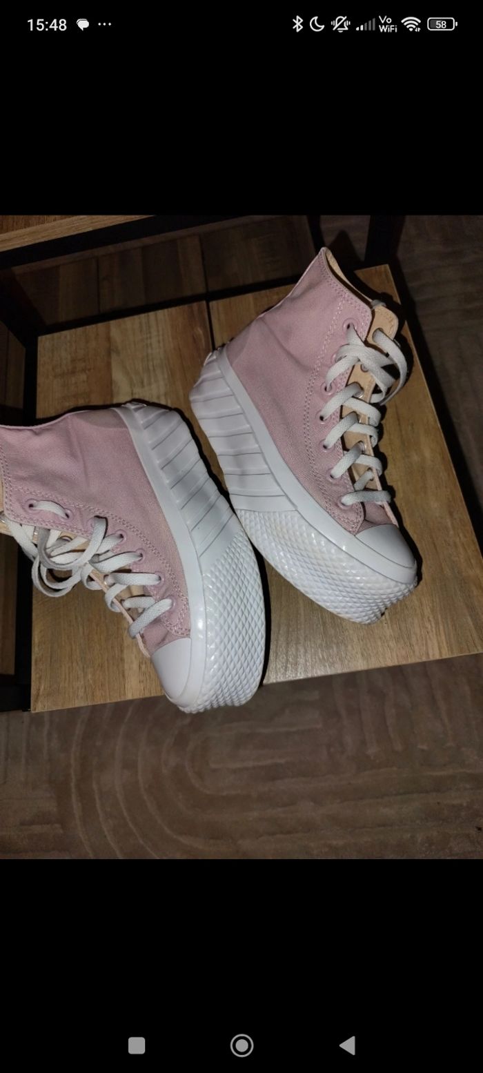 Converses compensées Rose 37 - photo numéro 8
