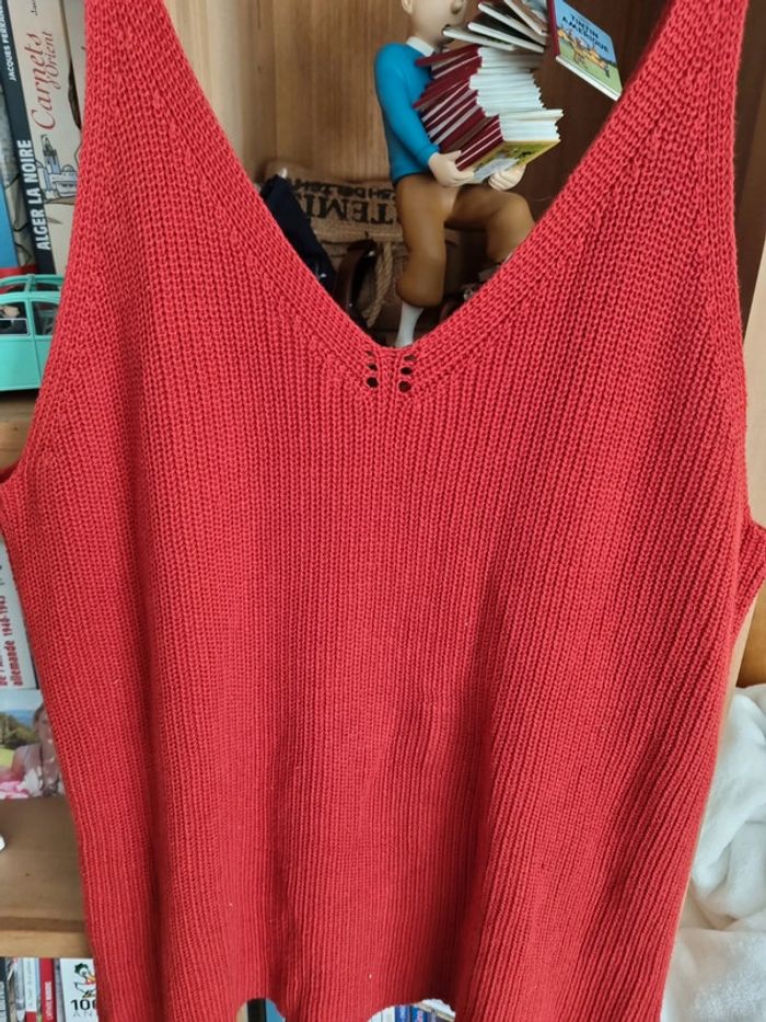 Débardeur en tricot Phildar taille XL - photo numéro 3