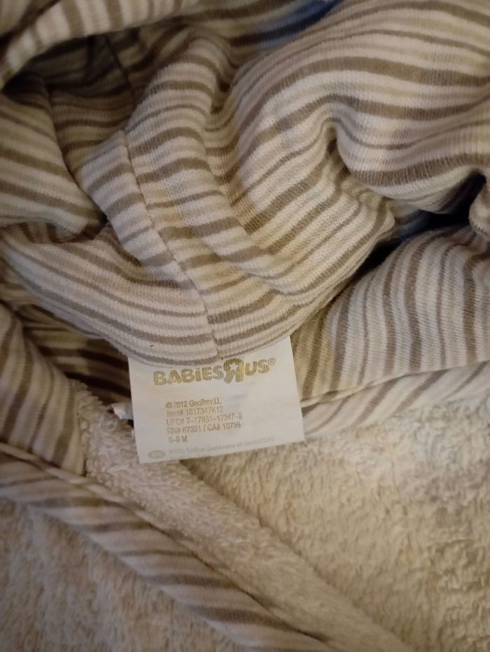 Peignoir éponge 9/12 mois - photo numéro 2