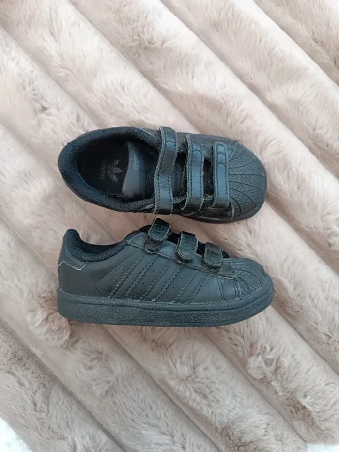 🔸 Baskets Scratchs Adidas Superstar Noires 22🔸