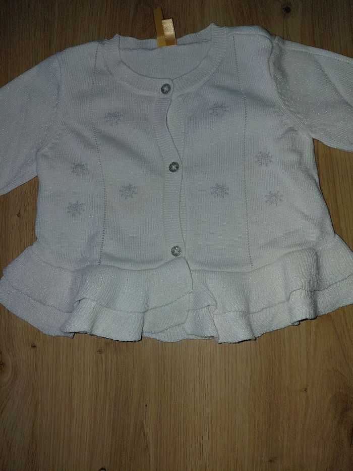 Gilet bebe avec paillettes