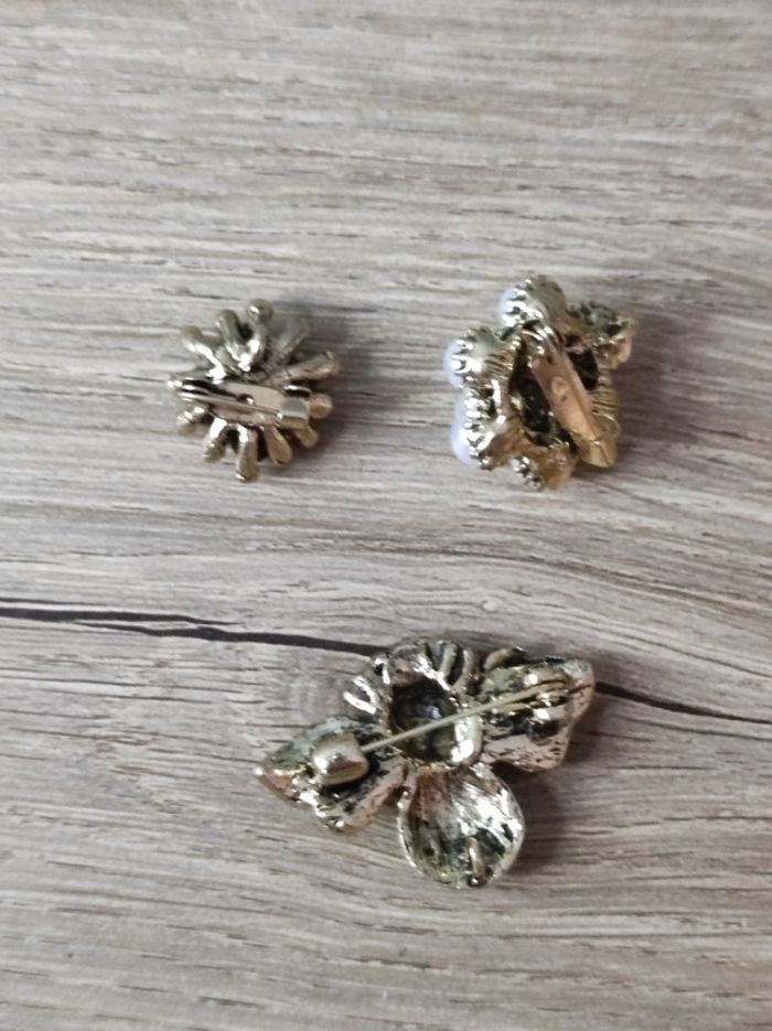 Trio broche abeille rétro - photo numéro 4