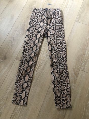 Jean slim imprimé python Zara 