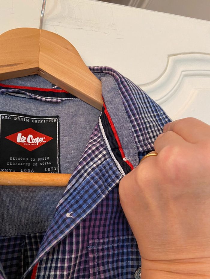 Chemise à carreaux neuve Lee Cooper fille taille 14 ans - photo numéro 9