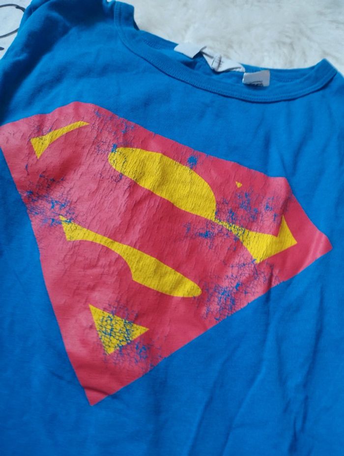 Lot t-shirts mixte 8/10ans flash superman h&m - photo numéro 2