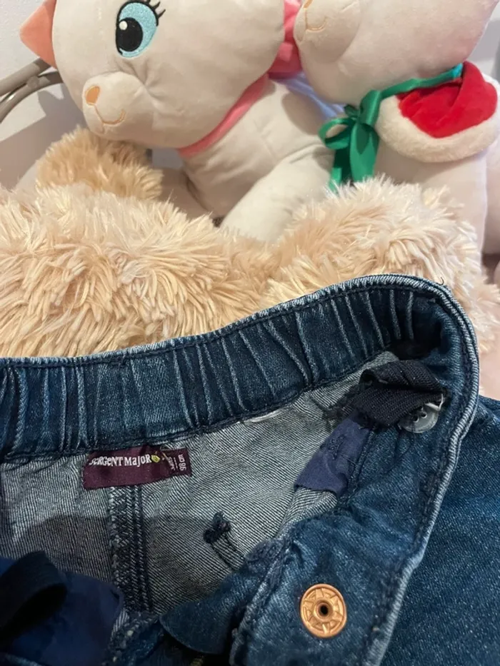 Short en jean - sergent major - poche cœur - T3ans - photo numéro 3