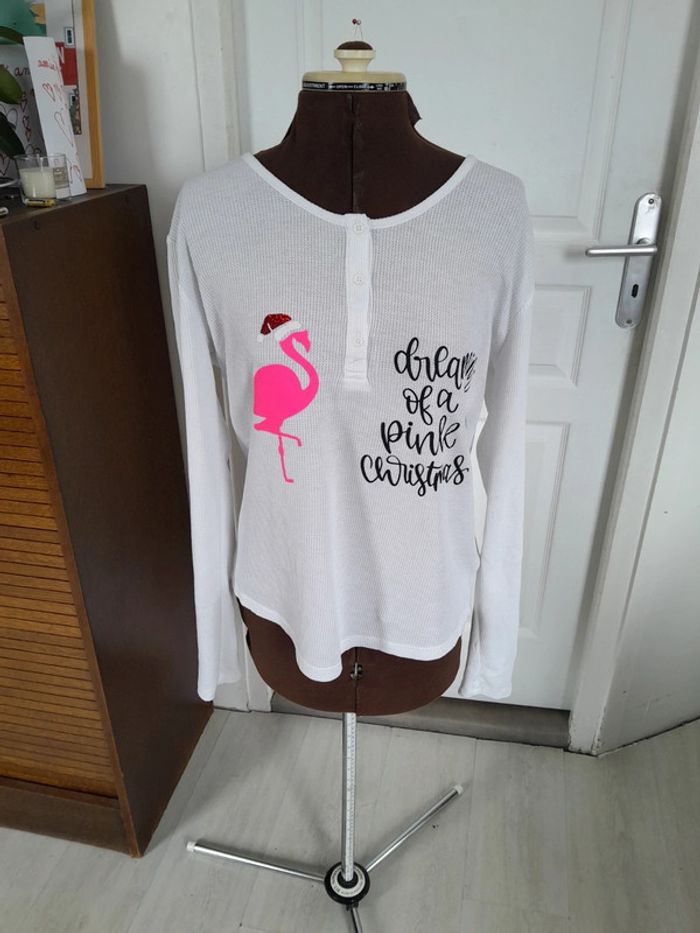 Tee shirt manche longue nid d abeille imprimé  Joe Fresh