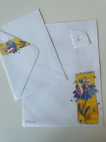 Papier à lettre Diddl A5 blanc - numéro 6 - avec enveloppe
