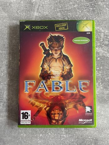 Jeu pour Xbox 1ère génération, Fable en français.