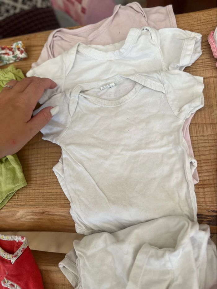 Lot vêtements 6 9 mois été fille robe barboteuses gilet sergent major pyjama Jacadi - photo numéro 9