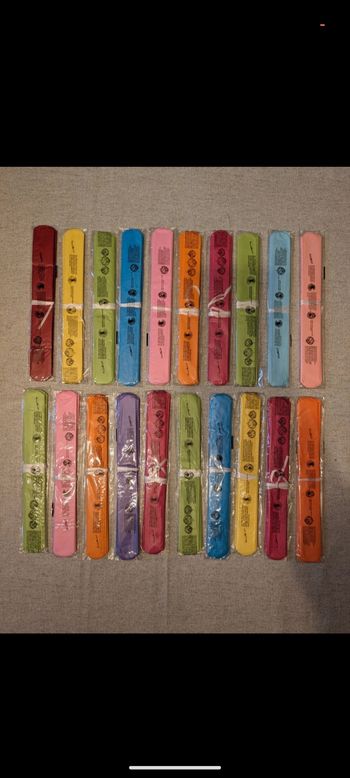 20 pompons 25 cm multicolores