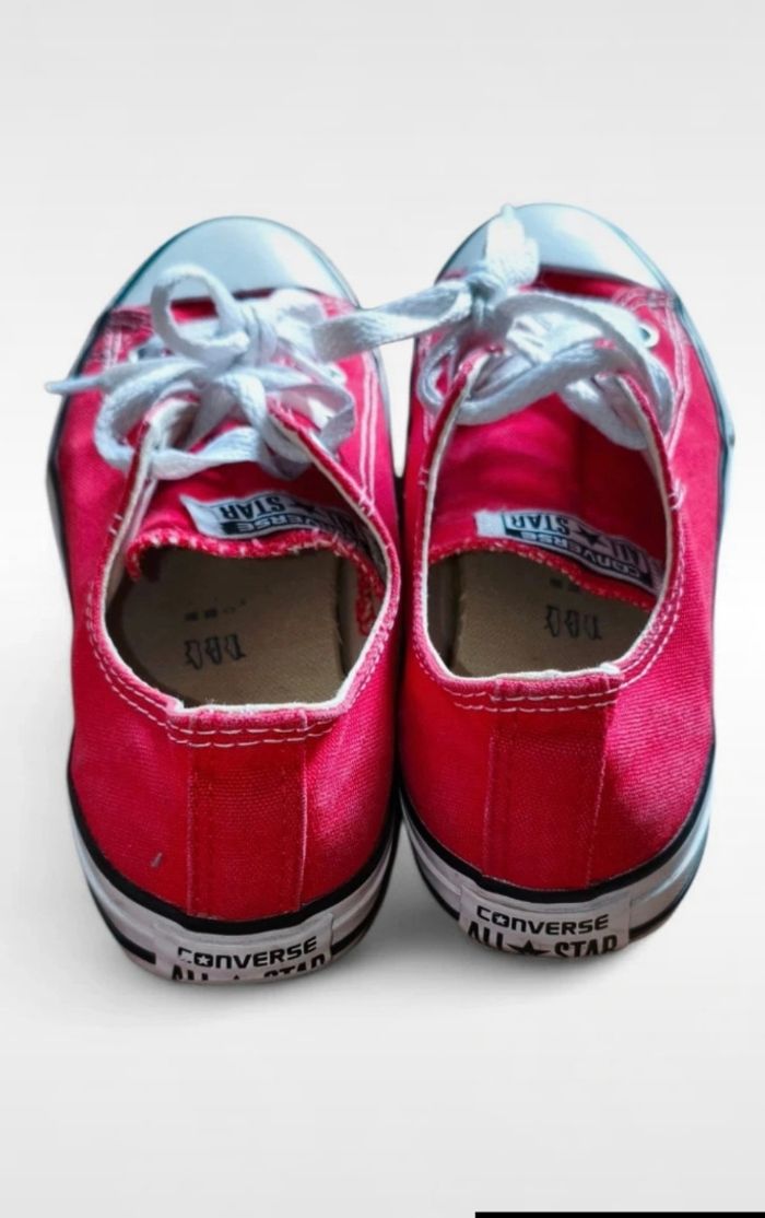 Converse basses rouge -  taille 35 - photo numéro 3