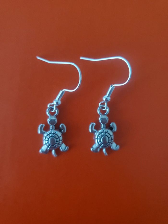 Boucles d'oreille tortue