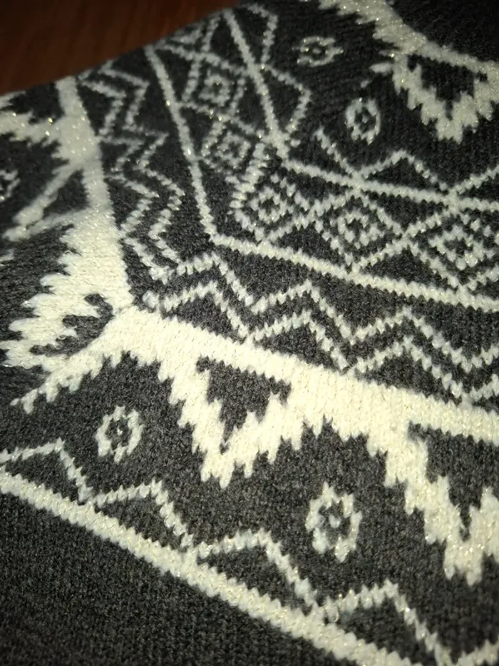 Robe pull gris et blanc Gémo 10 ans - photo numéro 6