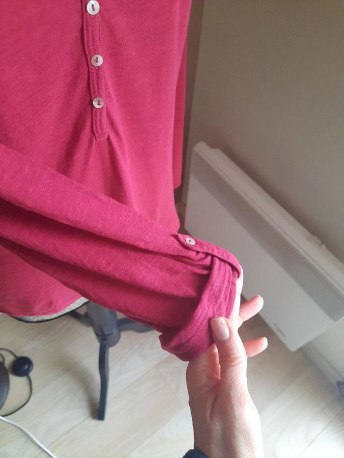 Tee-shirt Bordeaux Taille 2 - photo numéro 4