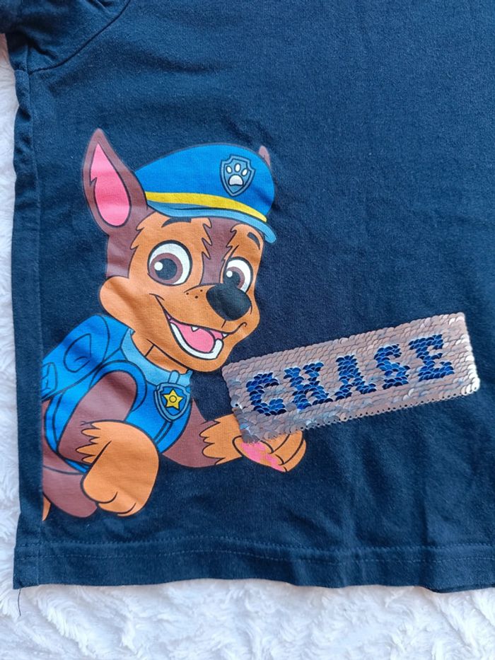 Tee shirt chemise manches courtes Garçon 2/4 ans Chase Pat patrouille Paw Patrol Nickelodeon - photo numéro 6