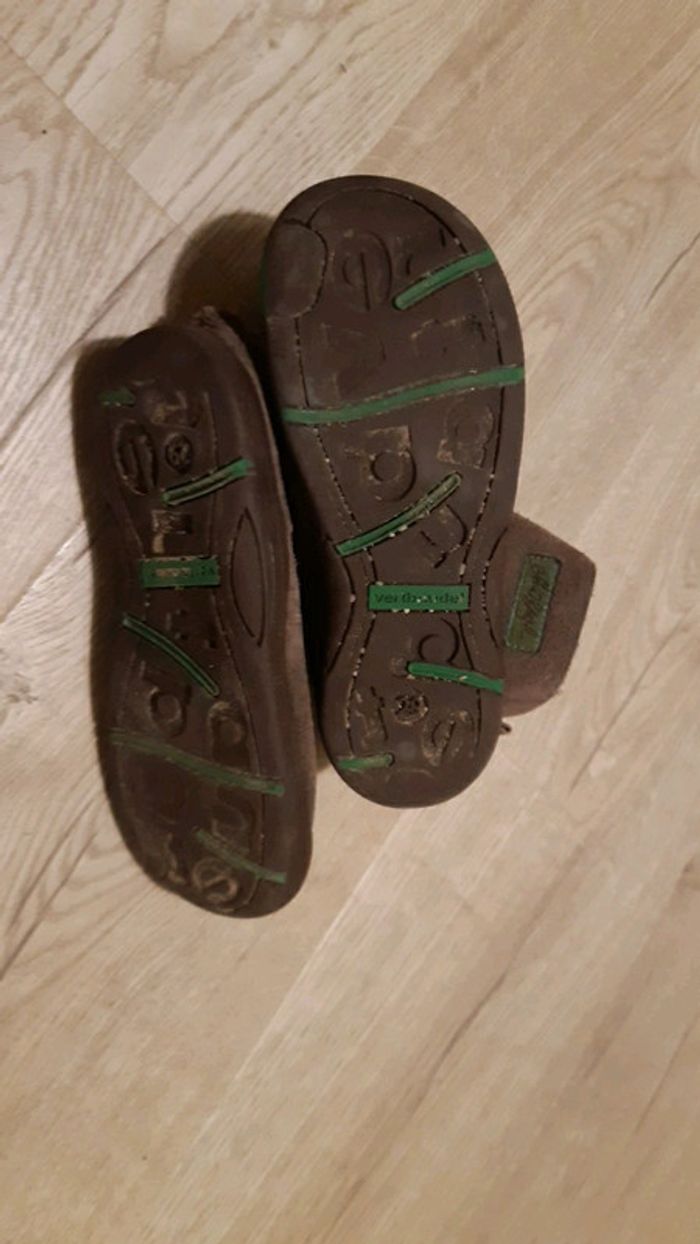 Bottines cuir fourrées T29 Vert Baudet - photo numéro 4