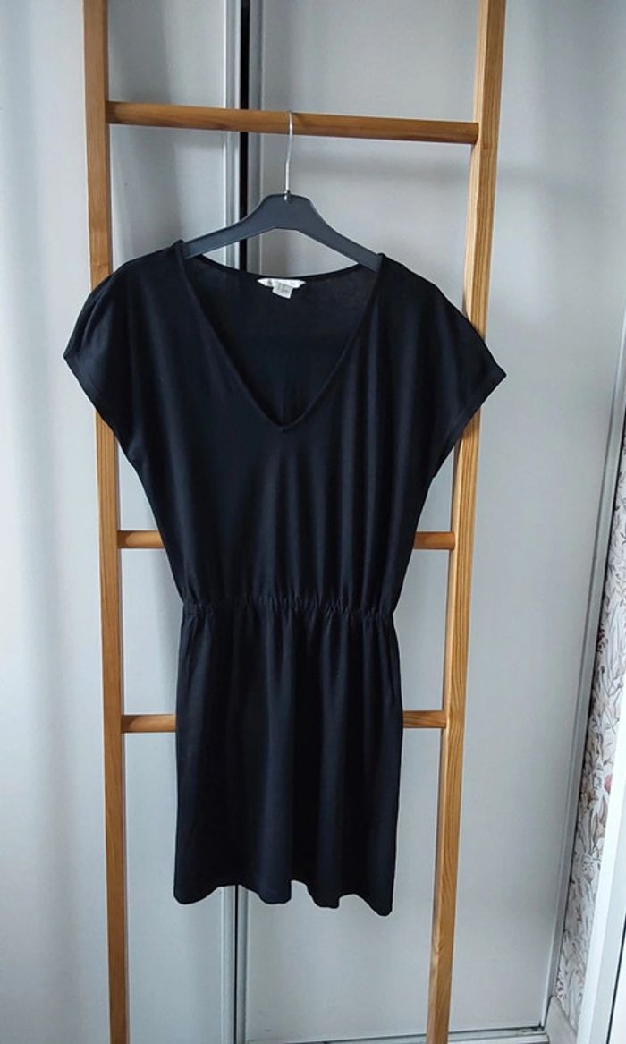 Robe d été coton noir H&M  T 34 - photo numéro 6