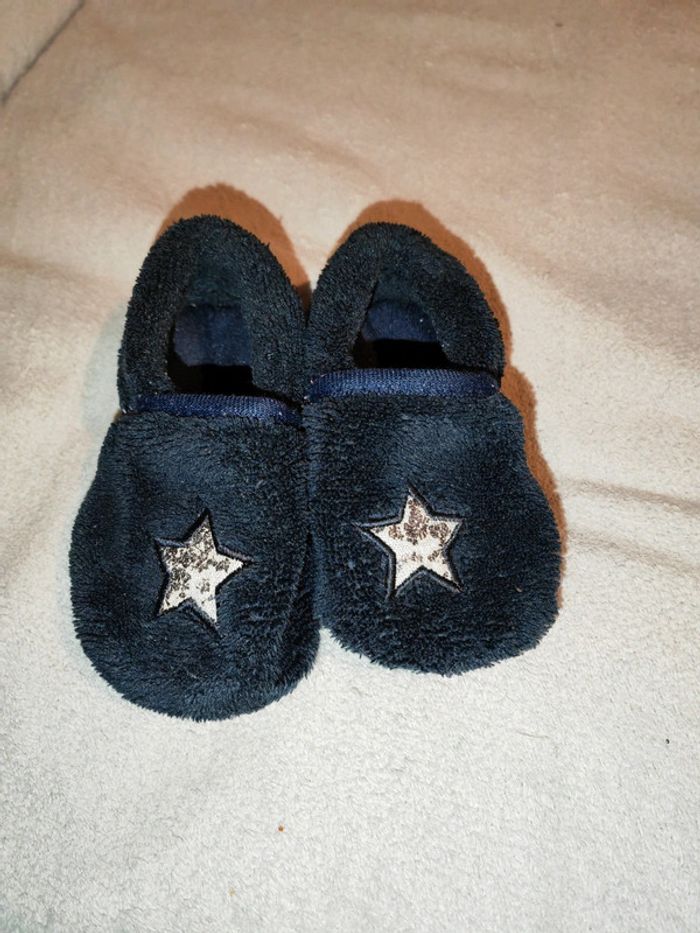 Chaussons bleus 1 an